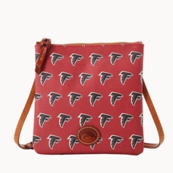 Dooney & Bourke Atlanta NFL Falcons North‎ South Top Zip Crossbody - Picture 1 of 10